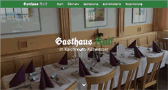 Desktop Screenshot of gasthaus-reif.de